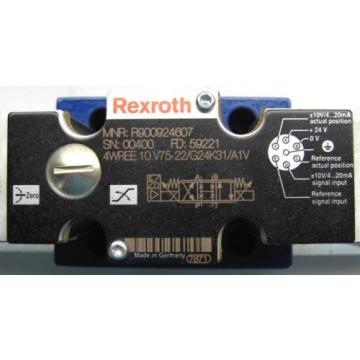 Rexroth 4WREE10V75-22/G24K31/A1V Proportional Valve R900924607 Rebuilt w/Warr&#039;ty