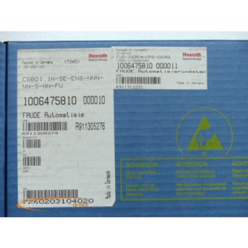 Rexroth CSB01.1N-SE-ENS-NNN-NN-S-NN-FW/ R911305276 + R911312231 Sercos Interface