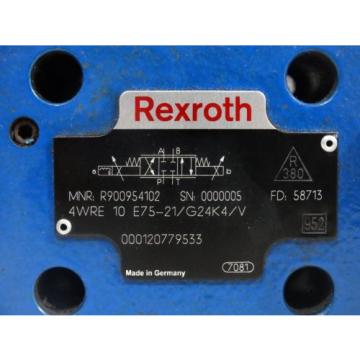 Rexroth R900954102 Proportional valve 4WRE10E75-21/G24K4/V