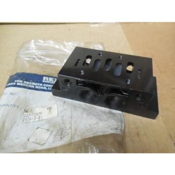 Rexroth Manifold Sub-Base 902-F2ATF 902F2ATF New