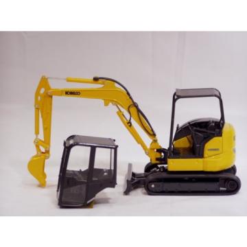 Kobelco SK55SRX-6 Excavator Cab &amp; ROPS - &#034;YELLOW&#034; - 1/24 - Brand New