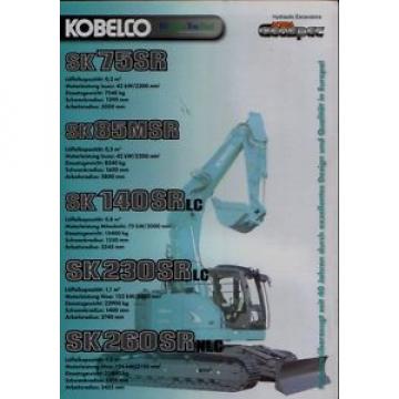 Shovel brochure, escavatori KOBELCO