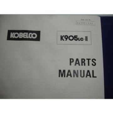 Kobelco K905LC K905 Isuzu Diesel Engine 4BD1T PARTS CATALOG Manual Shop Service