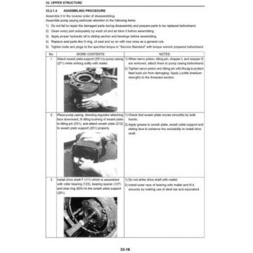 KOBELCO SK850LC SUPER ACERA TIER 3 EXCAVATOR SERVICE SHOP MANUAL