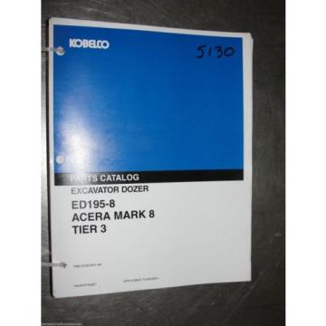 Kobelco Excavator parts manual ED195-8 Acera Mark 8 Tier 3 YM91ZU0016D1NA