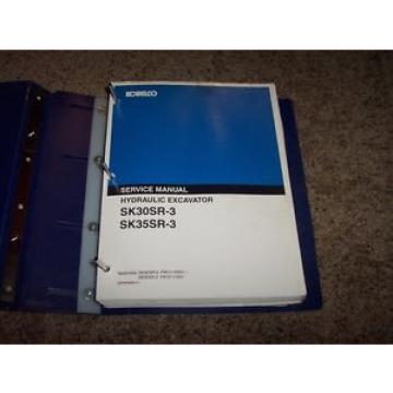 Kobelco SK30SR-3 SK35SR-3 Hydraulic Excavator Shop Service Repair Manual