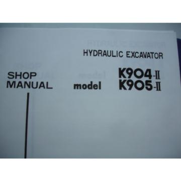 Kobelco K904 904 K905 Isuzu Engine Excavator SHOP MANUAL PARTS Catalog Service