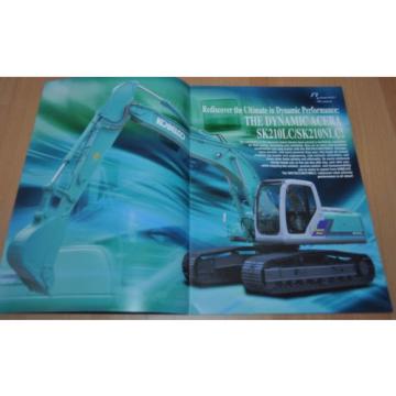 Kobelco SK 210 Excavator Brochure Prospekt