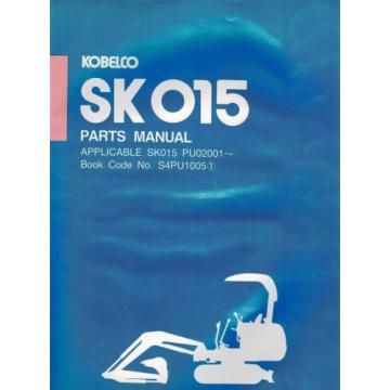 KOBELCO SK015  EXCAVATOR PARTS  MANUAL S4PU1005