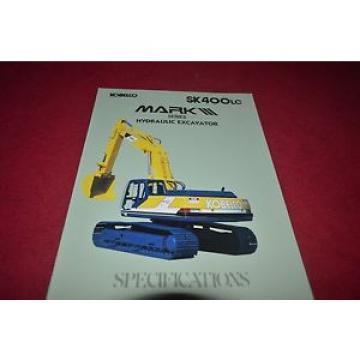 Kobelco SK400LC Excavator Dealer&#039;s Brochure DCPA6