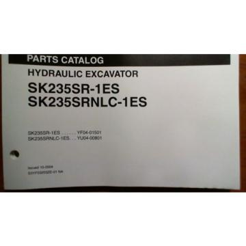 Kobelco SK235SR-1E SK235SRNLC-1ES Optional Attac 2 Piece Boom Parts Manual 10/04