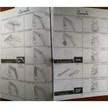 Kobelco SK15SR SK15 SR Mini Excavator S/N PU06001- Parts Manual S4PU10071 4/98