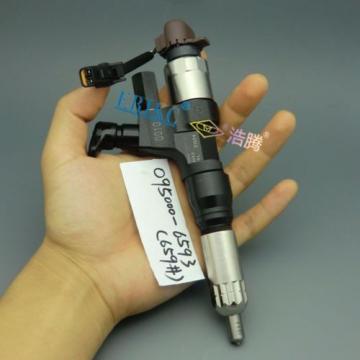 ERIKC Denso Fuel Injector 095000-6593 Hino J08E Kobelco SK330-8 SK350 Excavator