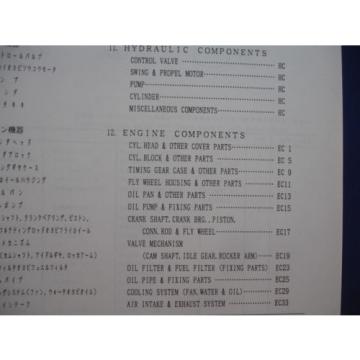 Kobelco SK120 SK120LC Excavator PARTS MANUAL Catalog Service Shop OEM YPU0301-