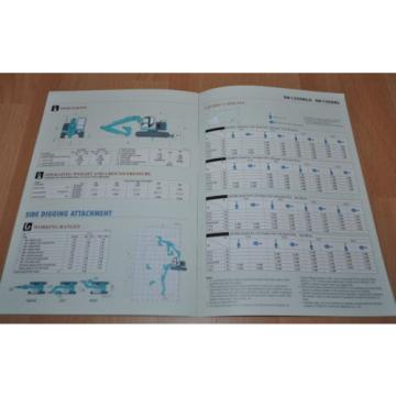 Kobelco SK115SR Excavator Brochure Prospekt