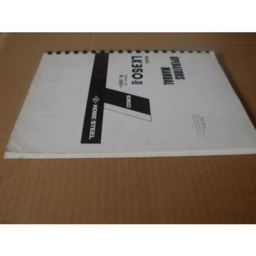 Kobelco LK350-ll Wheel Loader Operator&#039;s Manual , s/n RL-3801-up