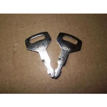 (2) Keys Fit Kobelco Case Excavator Kawasaki Wheel Loaders Gehl Yutani MDI K1