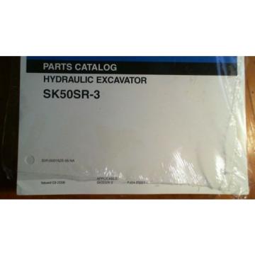 Kobelco SK50SR-3 S/N PJ04-03001- Hyd Excavator Parts Manual S3PJ00015ZE-05 3/06