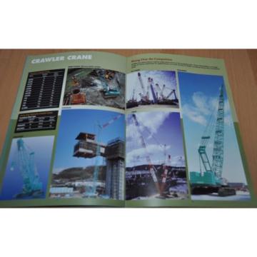 Kobelco Conscruction &amp; Mining Equipment Crane Excavator Brochure Prospekt