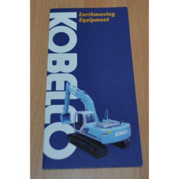 Kobelco Model Range Excavator Brochure Prospekt