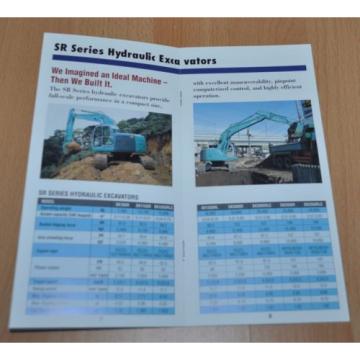 Kobelco Model Range Excavator Brochure Prospekt