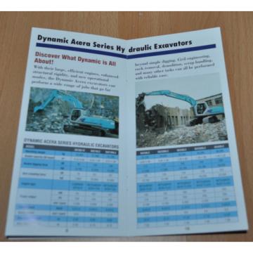 Kobelco Model Range Excavator Brochure Prospekt