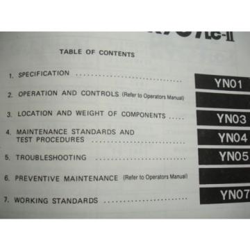 Kobelco Hydraulic Excavator Service SHOP MANUAL PARTS Catalog K907 K907LC-II OEM