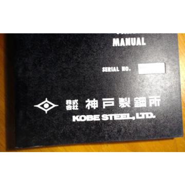 Kobelco K909LC-II S/N LL-1207- Excavator Parts Manual S4LL15015 3/88