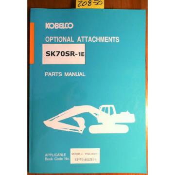 Kobelco SK70SR-1E S/N YT02-04001- Excavator Breaker Nibbler Extra Parts Manual