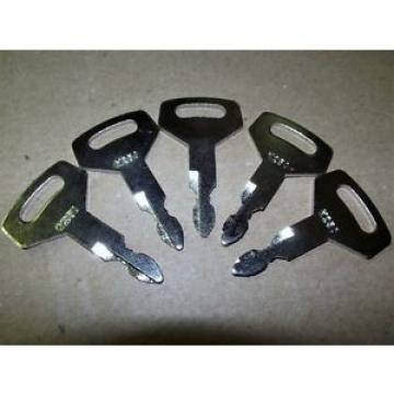 (5) Keys Fit Kobelco Case Excavator Kawasaki Wheel Loaders Gehl Yutani MDI K1