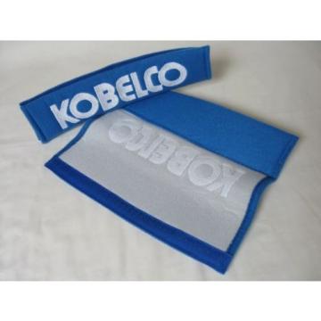 NEW Kobelco Embroidery Car Seat Belt Shoulder Pads Pair