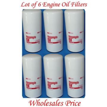 Lot of 6 LF9009 Engine Oil Filter Fits:Cummins Case Kobelco Komatsu IHC Volvo &amp;