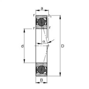 angular contact ball bearing installation HCB7000-C-2RSD-T-P4S FAG