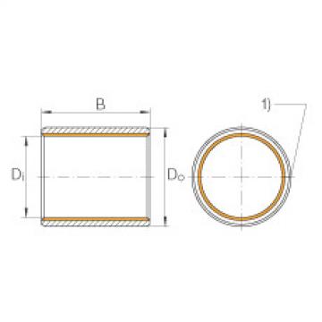 FAG 608 bearing skf Bushes - EGB3240-E40