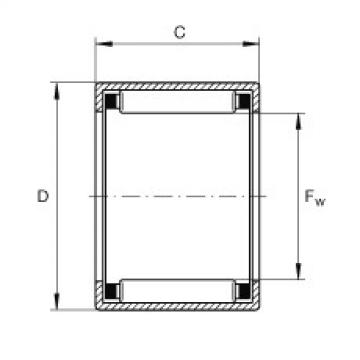 FAG bearing size chart nsk Drawn cup needle roller bearings with open ends - SCE168