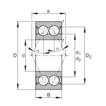 FAG корпус подшипника ina205 Angular contact ball bearings - 3200-B-2Z-TVH