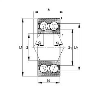 FAG 608 bearing skf Angular contact ball bearings - 3802-B-TVH