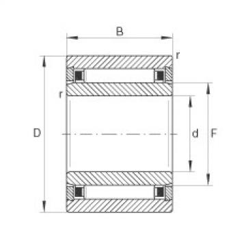 needle roller bearing sleeve NKI6/12-TV INA