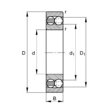 FAG 7218 b mp fag angular contact bearing 90x160x30 Self-aligning ball bearings - 1210-TVH