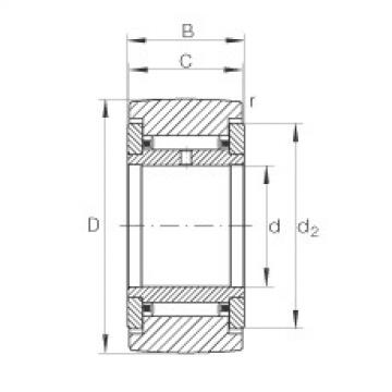 FAG nsk slewing bearing Yoke type track rollers - NATR12