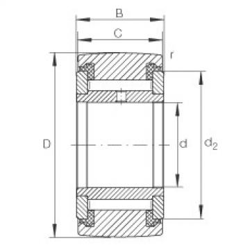 FAG 7218 b mp fag angular contact bearing 90x160x30 Yoke type track rollers - NATV15-PP