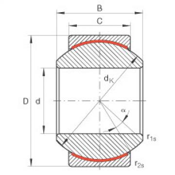 FAG low noise bearing nsk Radial spherical plain bearings - GE8-PW