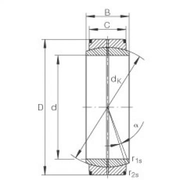 FAG 7218 b mp fag angular contact bearing 90x160x30 Radial spherical plain bearings - GE900-DO