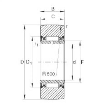 FAG bearing nachi precision 25tab 6u catalog Yoke type track rollers - NA2204-2RSR