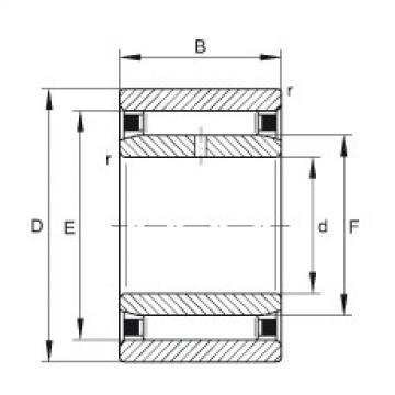 needle roller bearing sleeve NAO25X42X16-IS1 INA