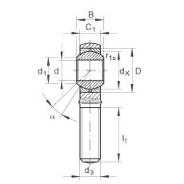 FAG fag 3305 bearing Rod ends - GAKL14-PB