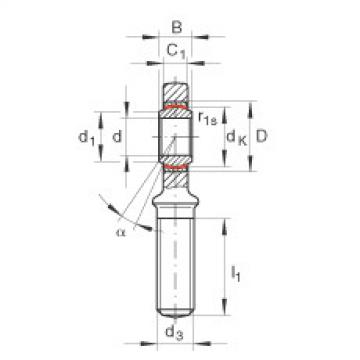 FAG bearing racing skfseri bearingnya c4 Rod ends - GAL50-UK-2RS