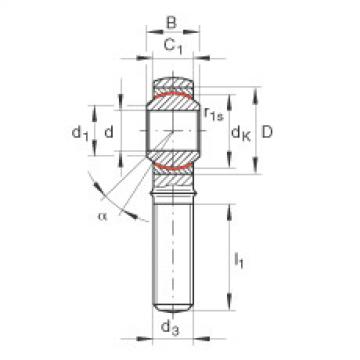 FAG 6301dulx japan nsk 898 Rod ends - GAKL18-PW