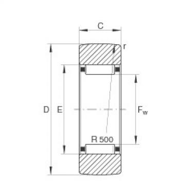 FAG psita ina Yoke type track rollers - RSTO6-TV