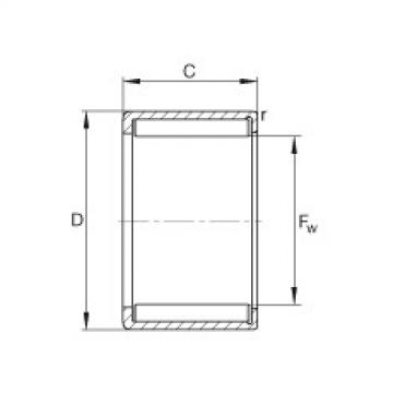 FAG ราคา bearing nsk 7001a5 ctynsulp4 Drawn cup needle roller bearings with open ends - HN1816